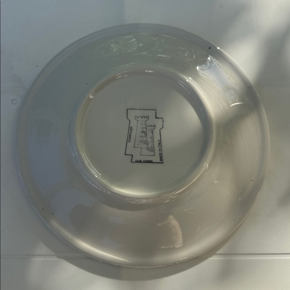 VTG Fruit Design Decorative Ceramic Plate, Made in Italy, Hand-Painted - Picture 2 of 3